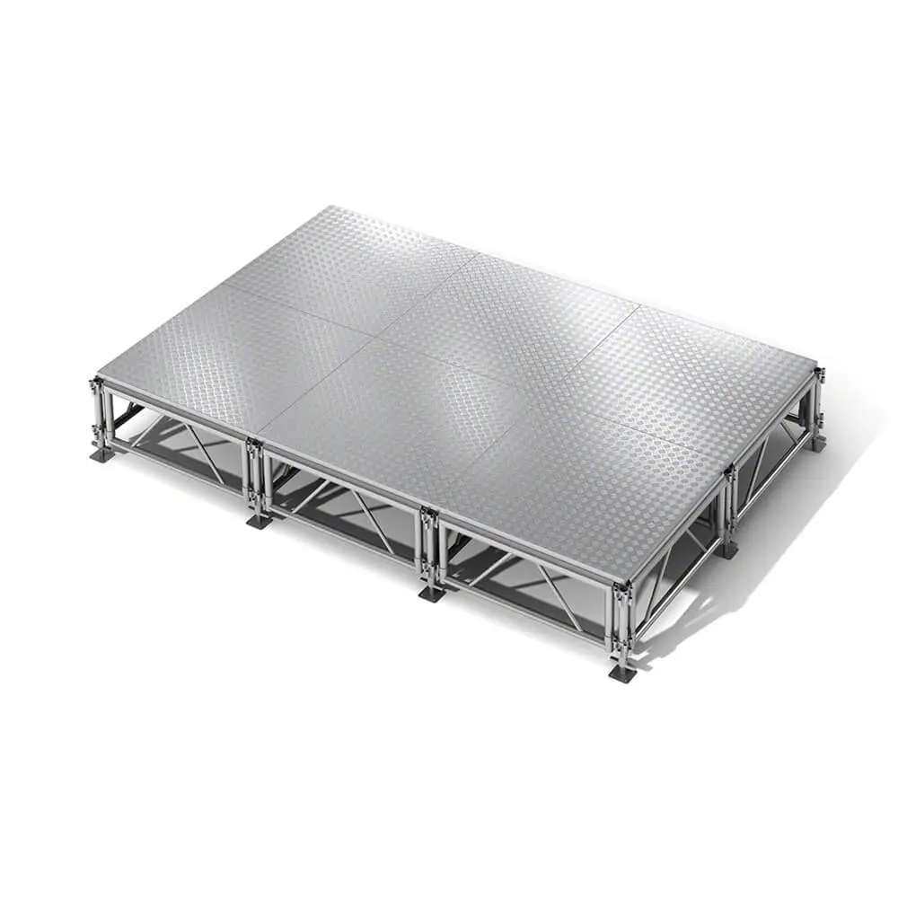Stage Equipment Rental 3 a metal platform with metal frame
