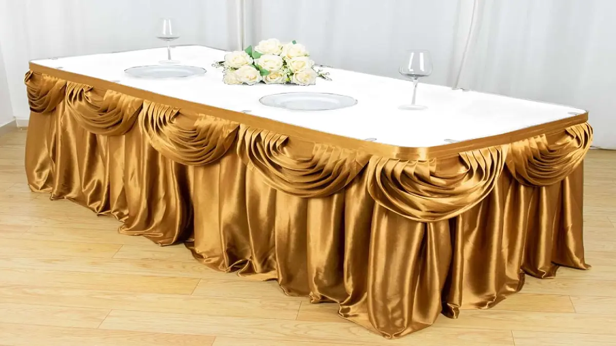 Elegant party table rentals setup