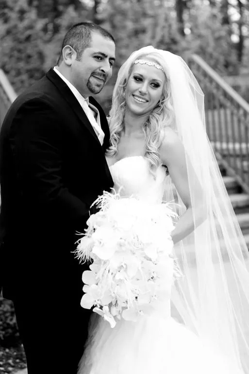 Bride and groom on their New Jersey wedding day, a Celebration Entertainment wedding DJ client